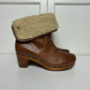 Ugg Lynnea brown leather lined winter boots